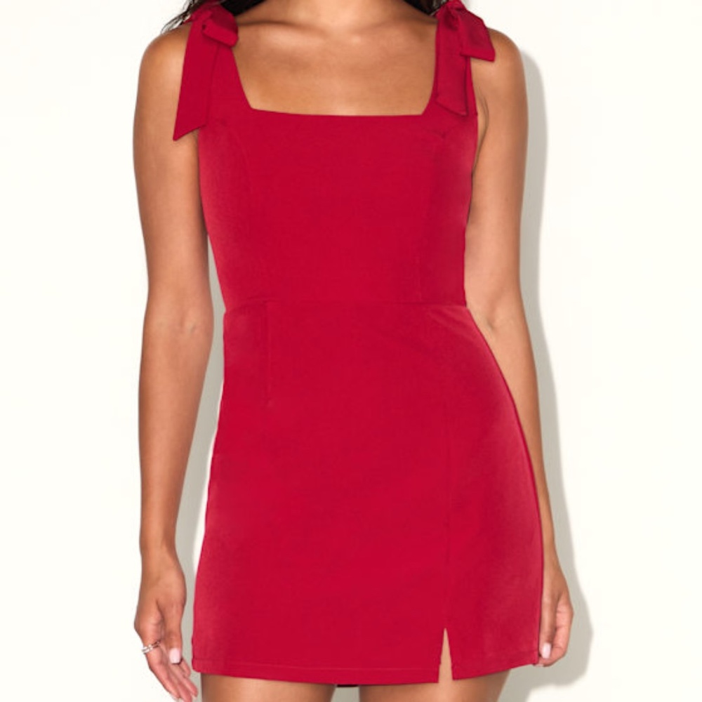 Lulus Your Sweetie Wine Red Tie-strap Mini Dress - Size XS